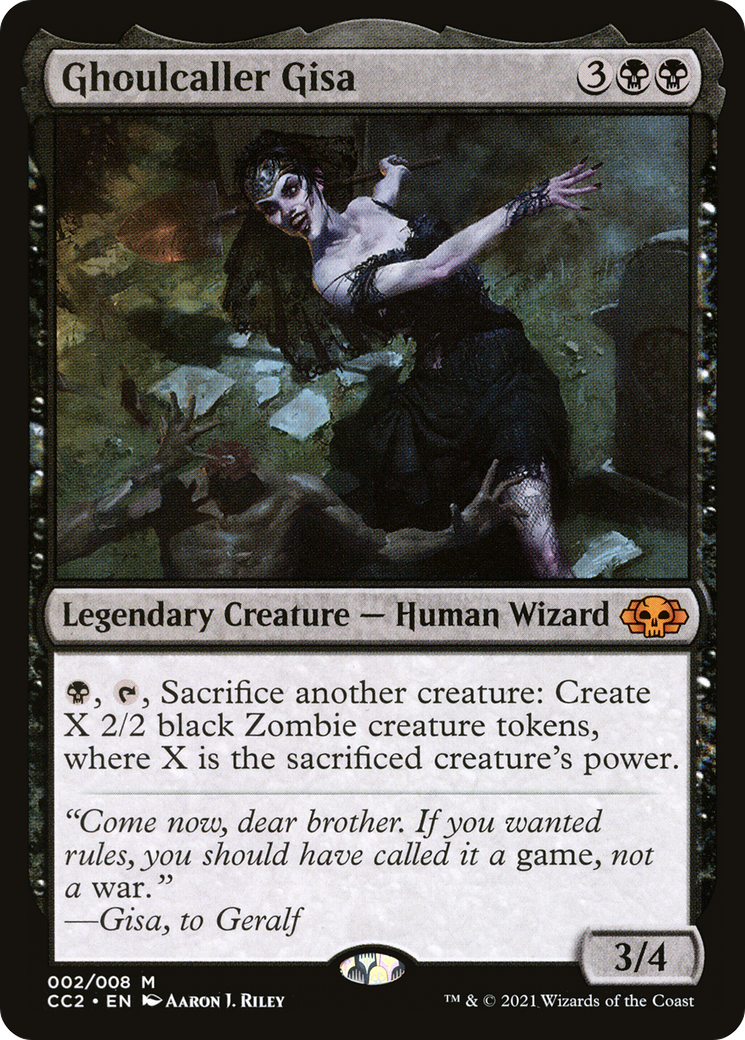 Image of Ghoulcaller Gisa (CC2-002) - Commander Collection: Black Foil