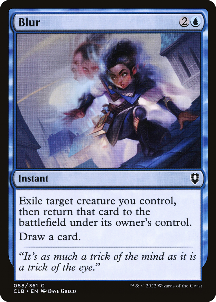 Image of Blur (CLB-058) - Commander Legends: Battle for Baldur's Gate Foil