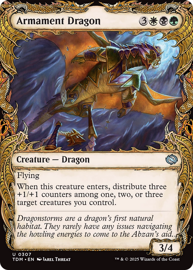 Image of Armament Dragon (Showcase) (TDM-307) - Tarkir: Dragonstorm: (Showcase)