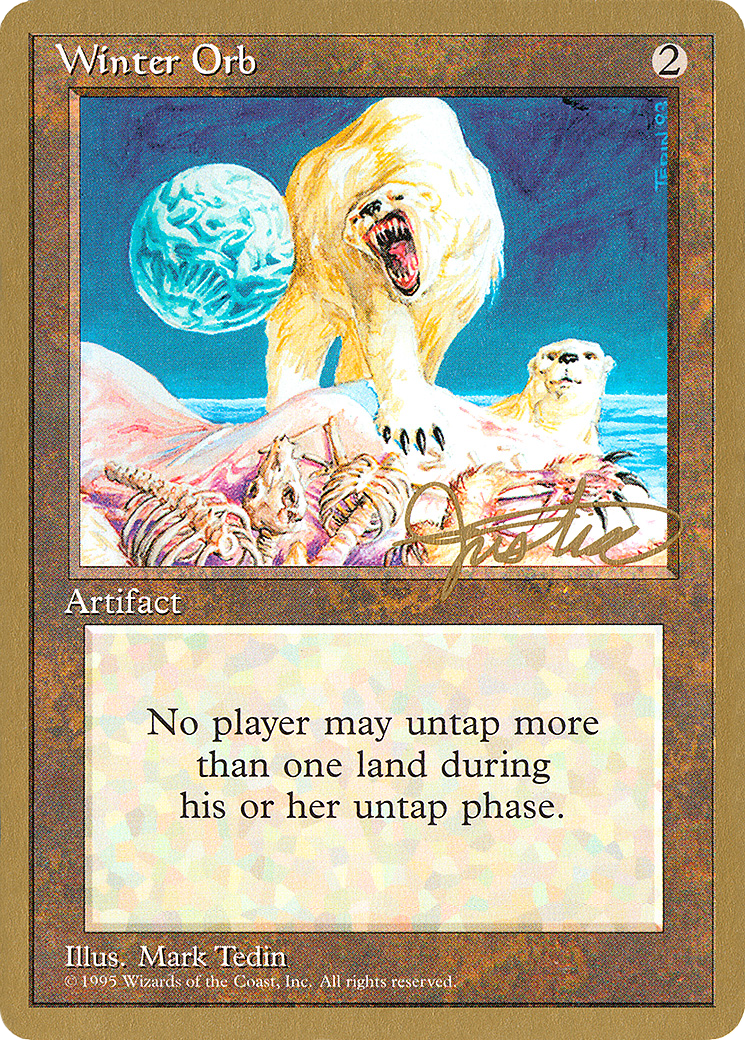 Image of Winter Orb - 1996 Mark Justice (4ED) (WCD-) - Pro Tour Collector Set