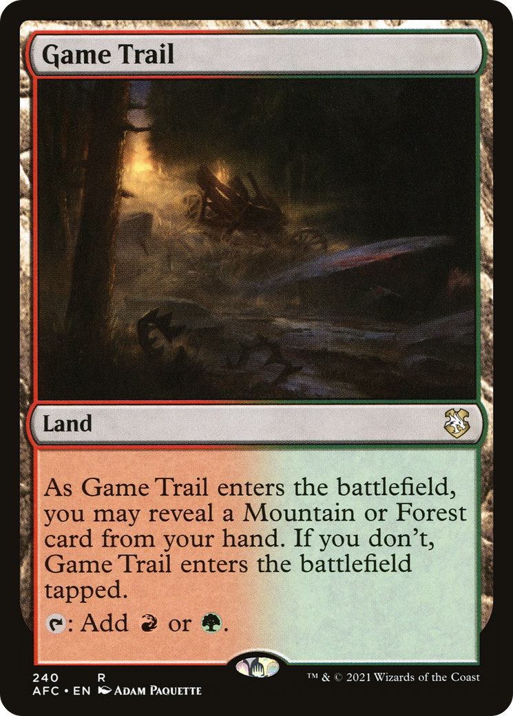 Image of Game Trail (AFC-240) - Forgotten Realms Commander