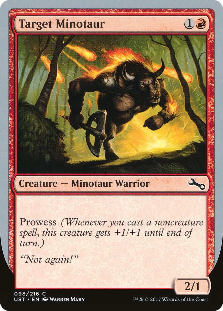 Image of Target Minotaur (C) (UST-98C) - Unstable Foil