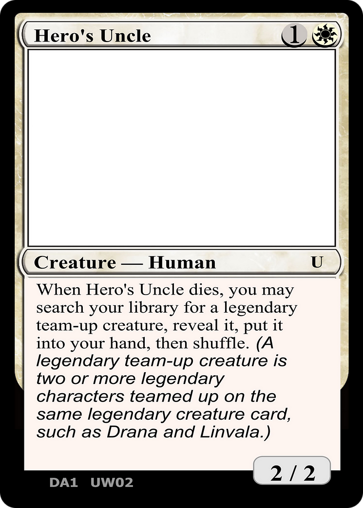 Image of Hero's Uncle (UNK-UW02B) - Unknown Event