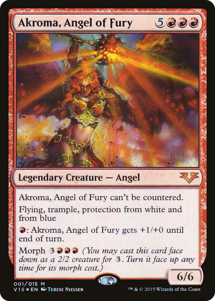 Image of Akroma, Angel of Fury (V15-001) - From the Vault: Angels Foil