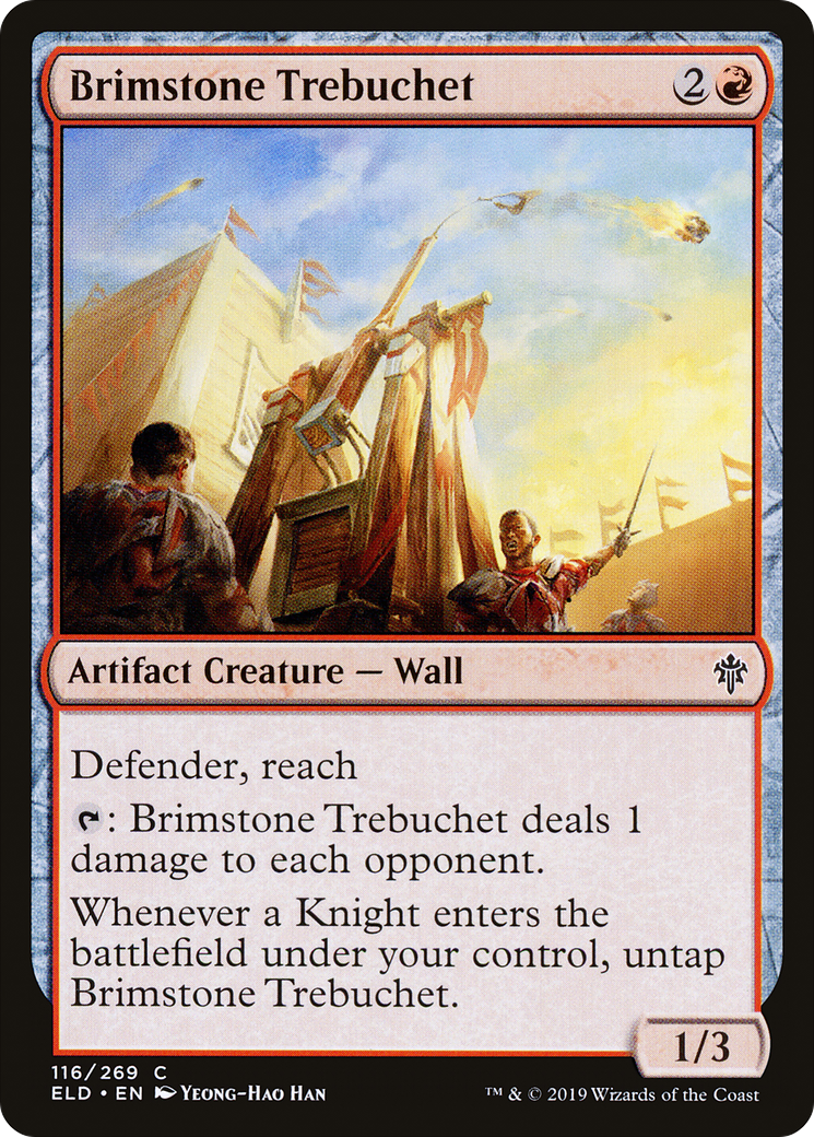 Image of Brimstone Trebuchet (ELD-116) - Throne of Eldraine