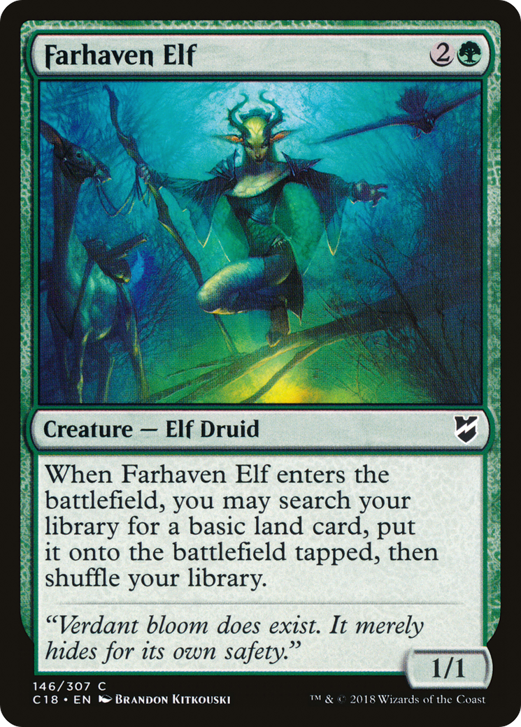 Image of Farhaven Elf (C18-146) - Commander 2018
