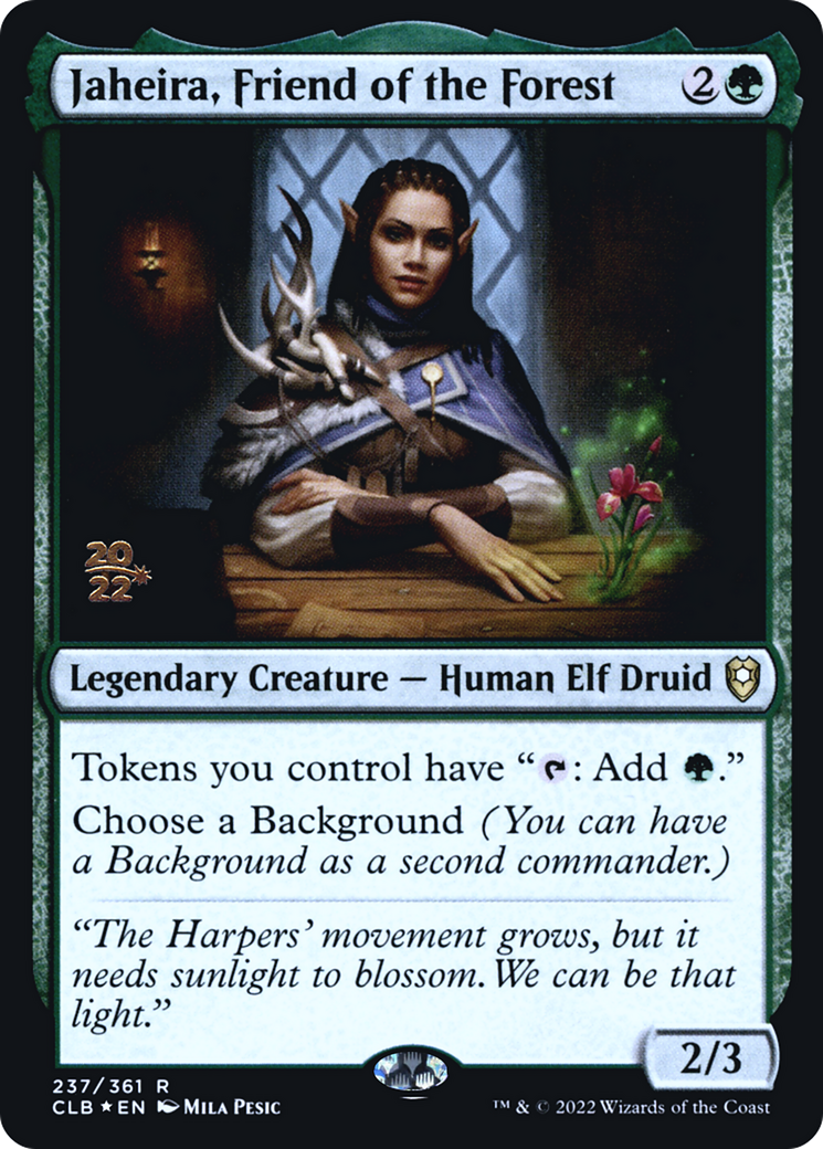 Image of Jaheira, Friend of the Forest (PRE-237) - Battle for Baldur's Gate Promos Foil