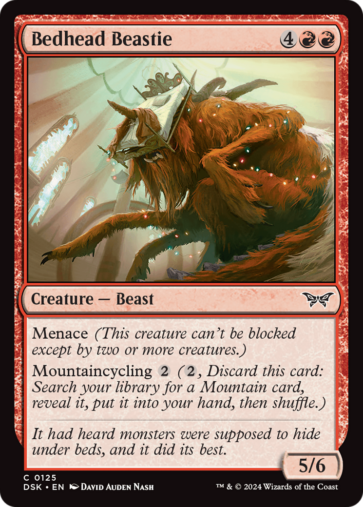 Image of Bedhead Beastie (DSK-125) - Duskmourn: House of Horror Foil