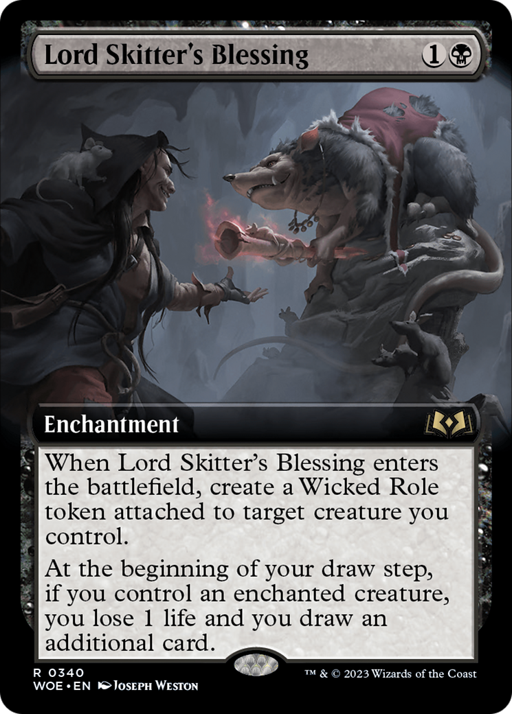 Image of Lord Skitter's Blessing (Extended Art) (WOE-340) - Wilds of Eldraine: (Extended Art) Foil