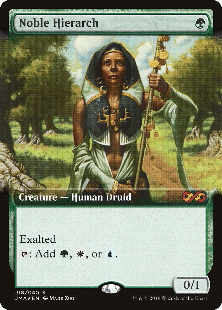 Image of Noble Hierarch (UMA:BT-U18) - Ultimate Box Topper: (Extended Art) Foil