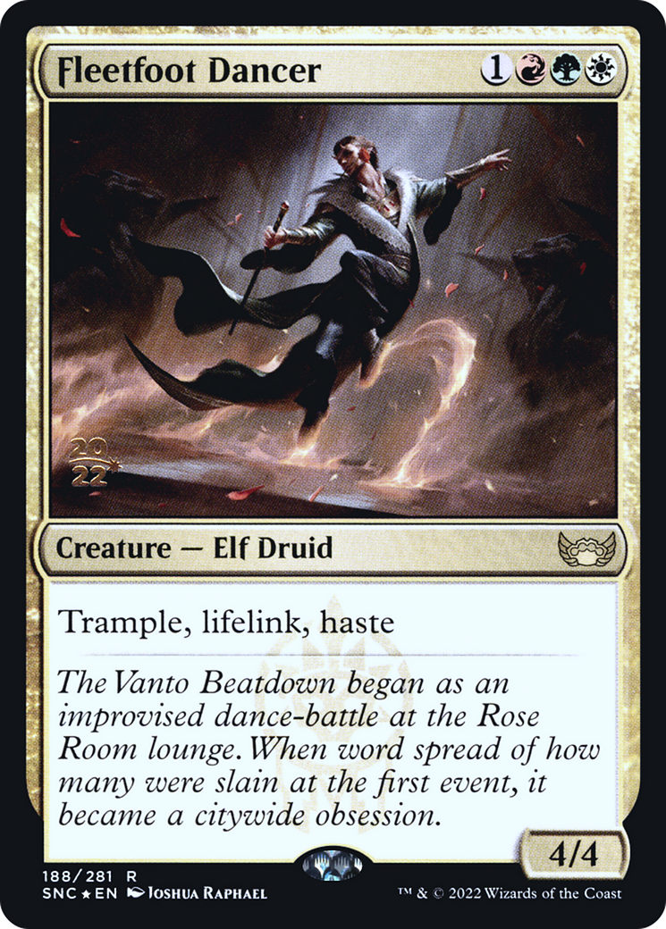 Image of Fleetfoot Dancer (PRE-188) - Streets of New Capenna Promos Foil