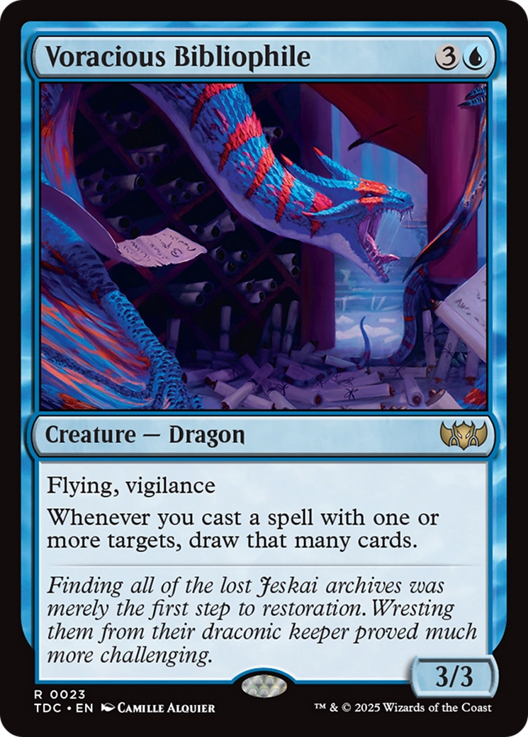 Image of Voracious Bibliophile (TDC-023) - Commander: Tarkir: Dragonstorm
