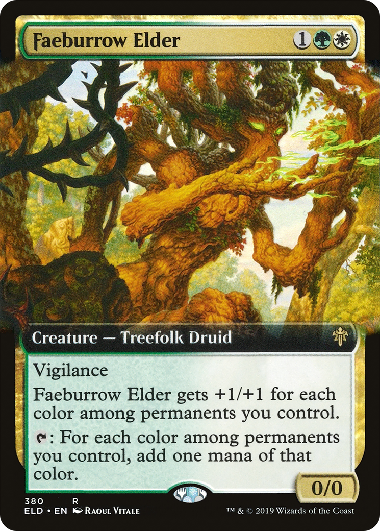 Image of Faeburrow Elder (Extended Art) (ELD-380) - Throne of Eldraine: (Extended Art) Foil