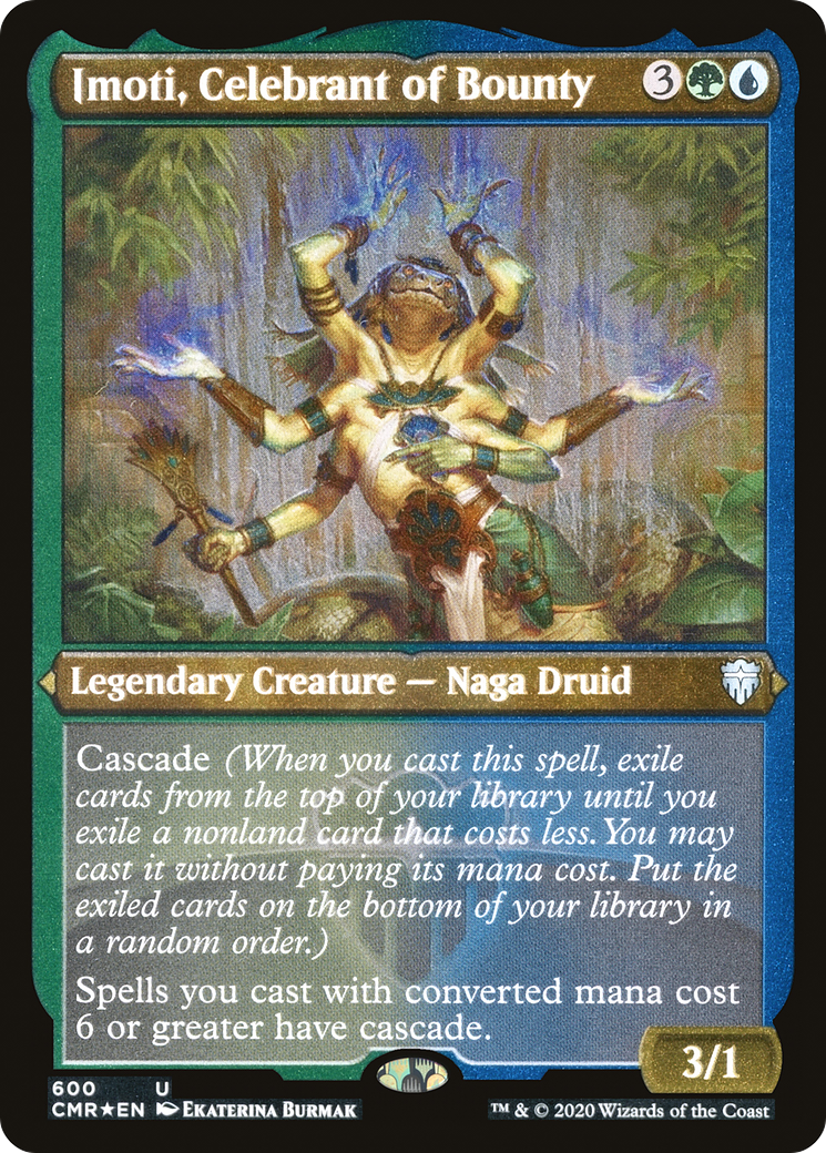 Image of Imoti, Celebrant of Bounty (Foil Etched) (CMR-600) - Commander Legends Foil