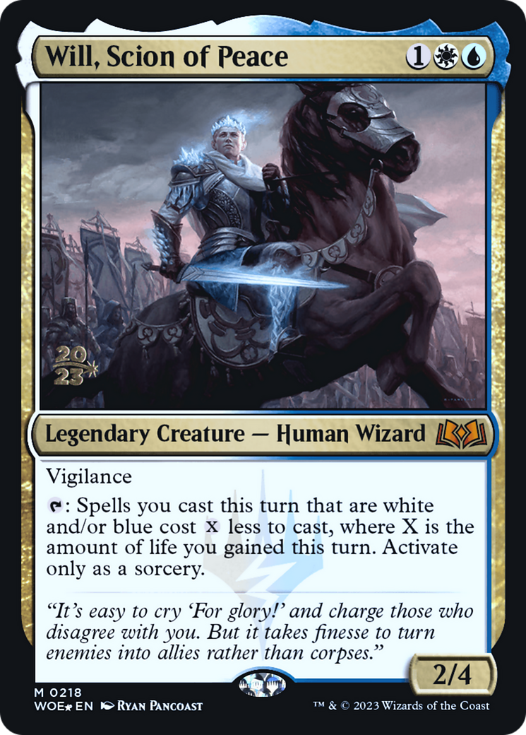 Image of Will, Scion of Peace (PRE-218) - Wilds of Eldraine Promos Foil