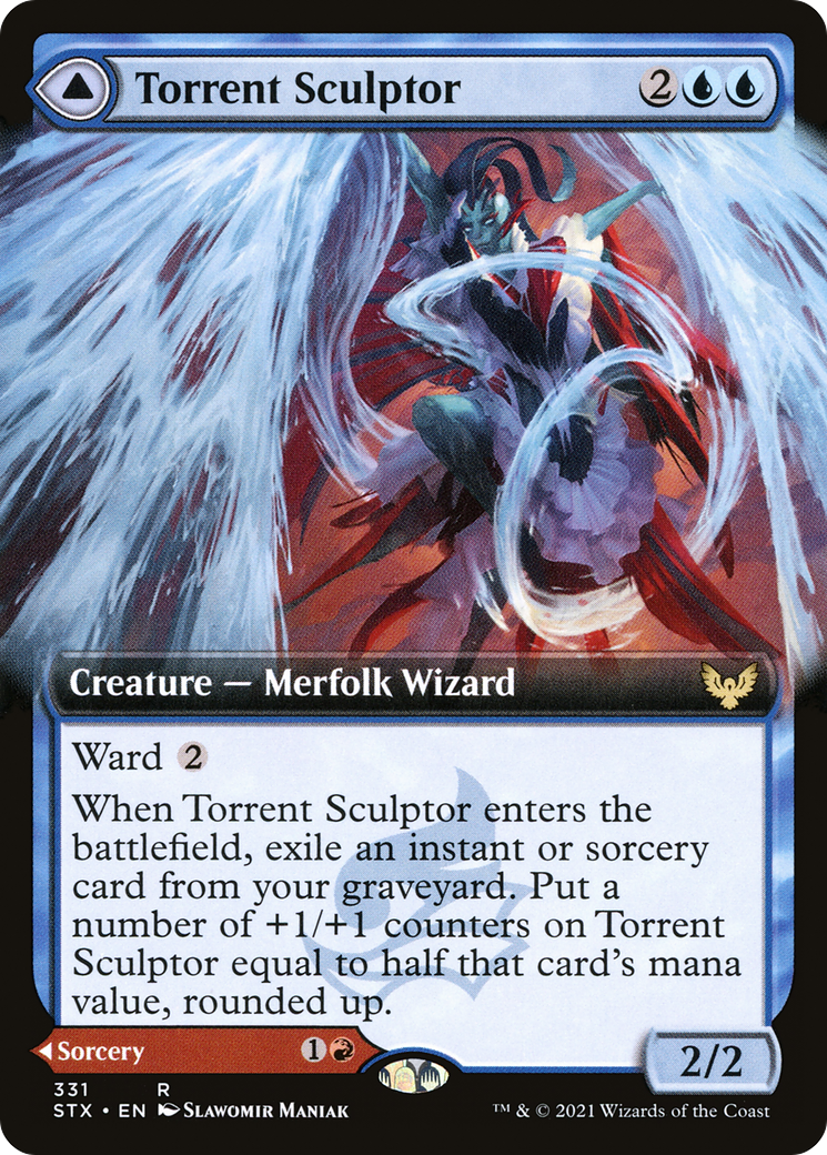 Image of Torrent Sculptor (Extended Art) (STX-331) - Strixhaven: School of Mages: (Extended Art)