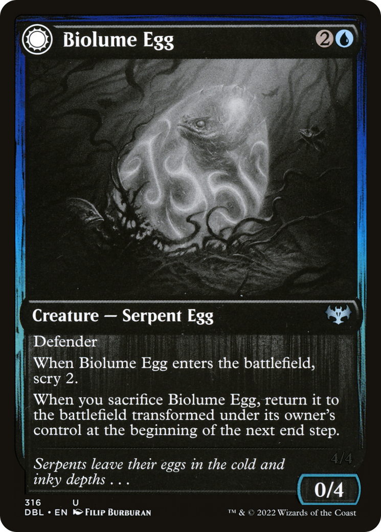 Image of Biolume Egg (DBL-316) - Innistrad: Double Feature: (Double Faced Transform)