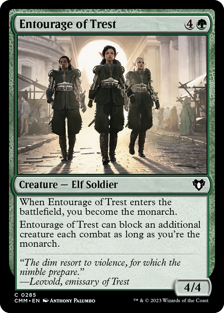 Image of Entourage of Trest (CMM-285) - Commander Masters Foil