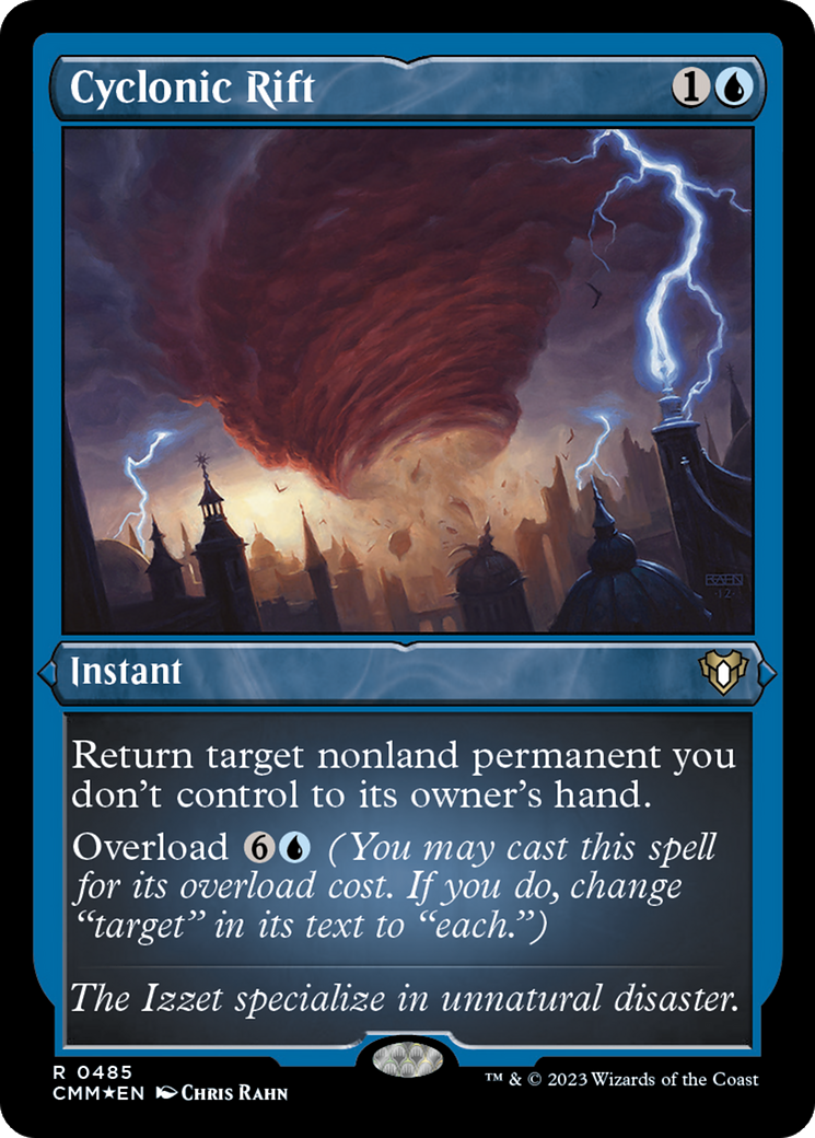 Image of Cyclonic Rift (CMM-485) - Commander Masters Etched Foil