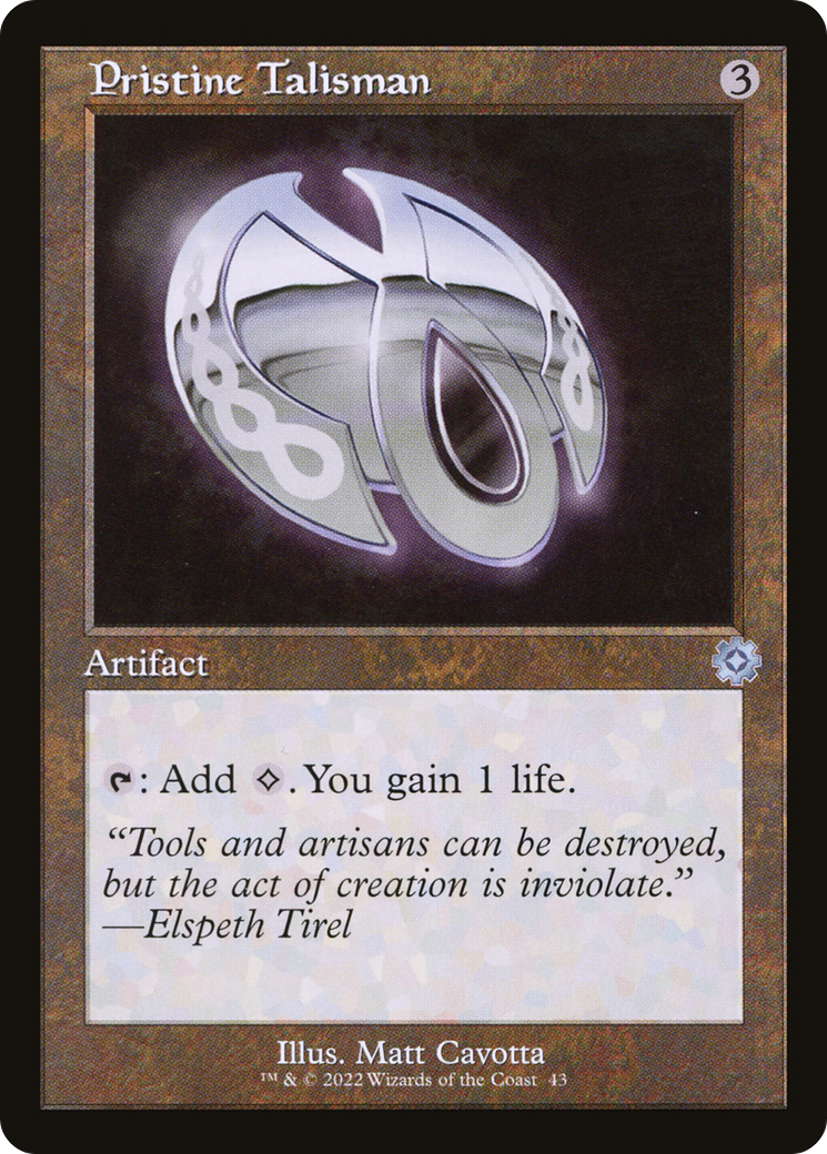 Image of Pristine Talisman (BRR-043) - The Brothers' War Retro Artifacts