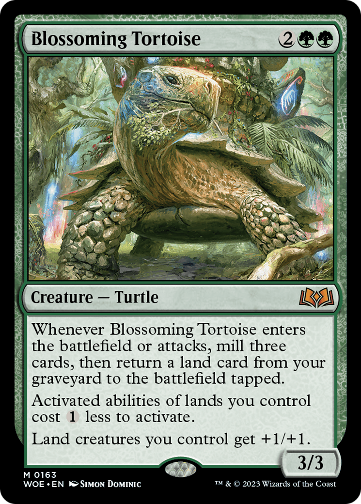 Image of Blossoming Tortoise (WOE-163) - Wilds of Eldraine