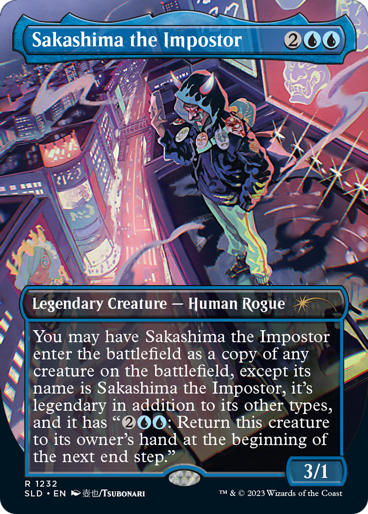 Image of Sakashima the Impostor (SLD-1232) - Secret Lair Drop (Borderless)
