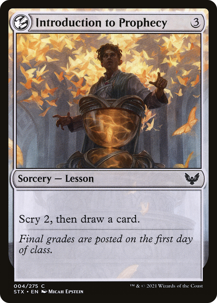 Image of Introduction to Prophecy (STX-004) - Strixhaven: School of Mages: (lesson) Foil