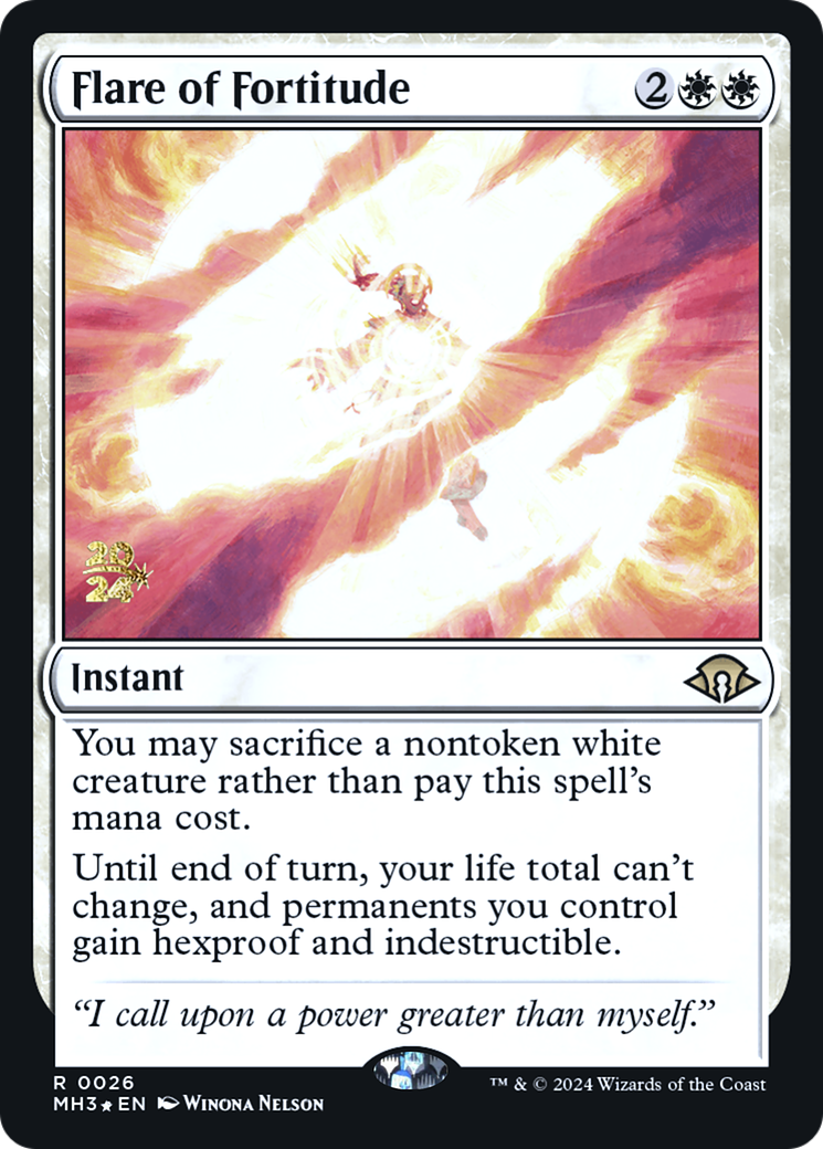 Image of Flare of Fortitude (PRE-026) - Modern Horizons 3 Promos Foil