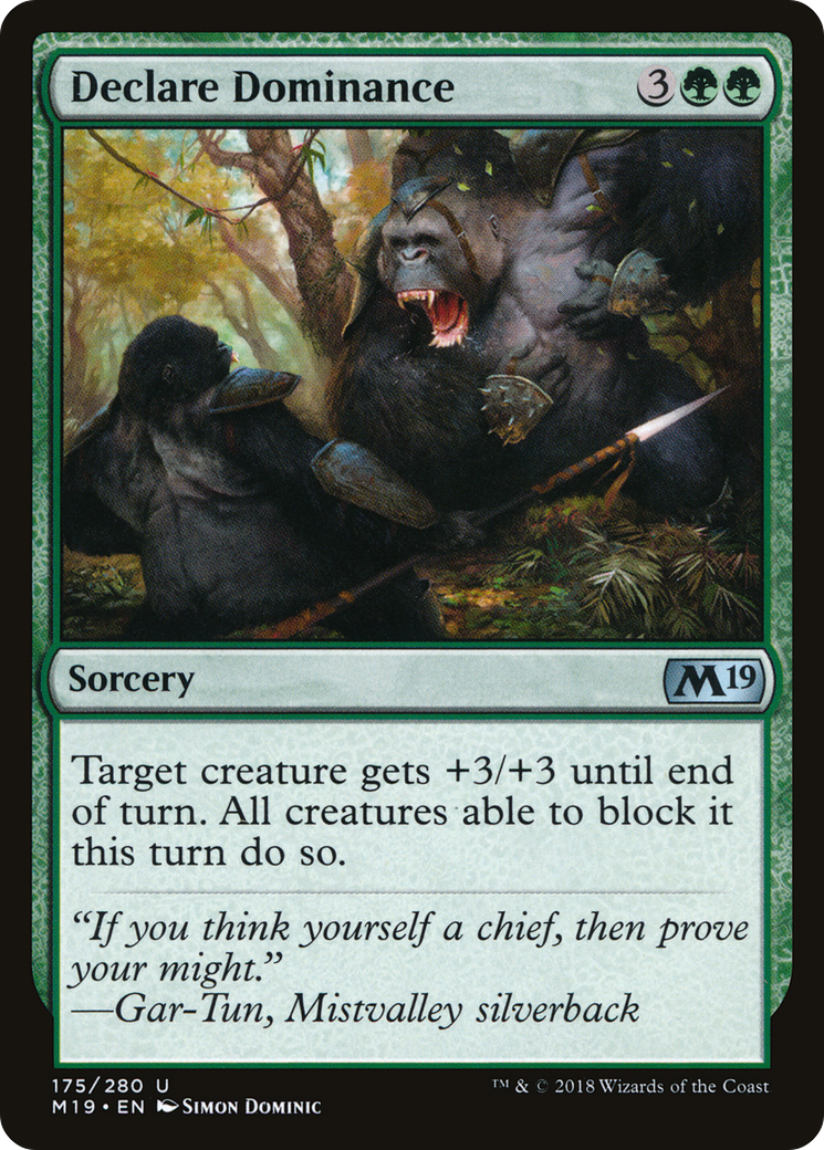 Image of Declare Dominance (M19-175) - Core Set 2019