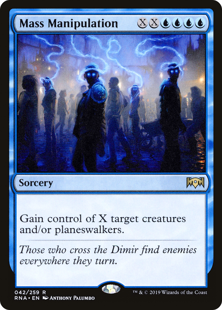 Image of Mass Manipulation (RNA-042) - Ravnica Allegiance Foil