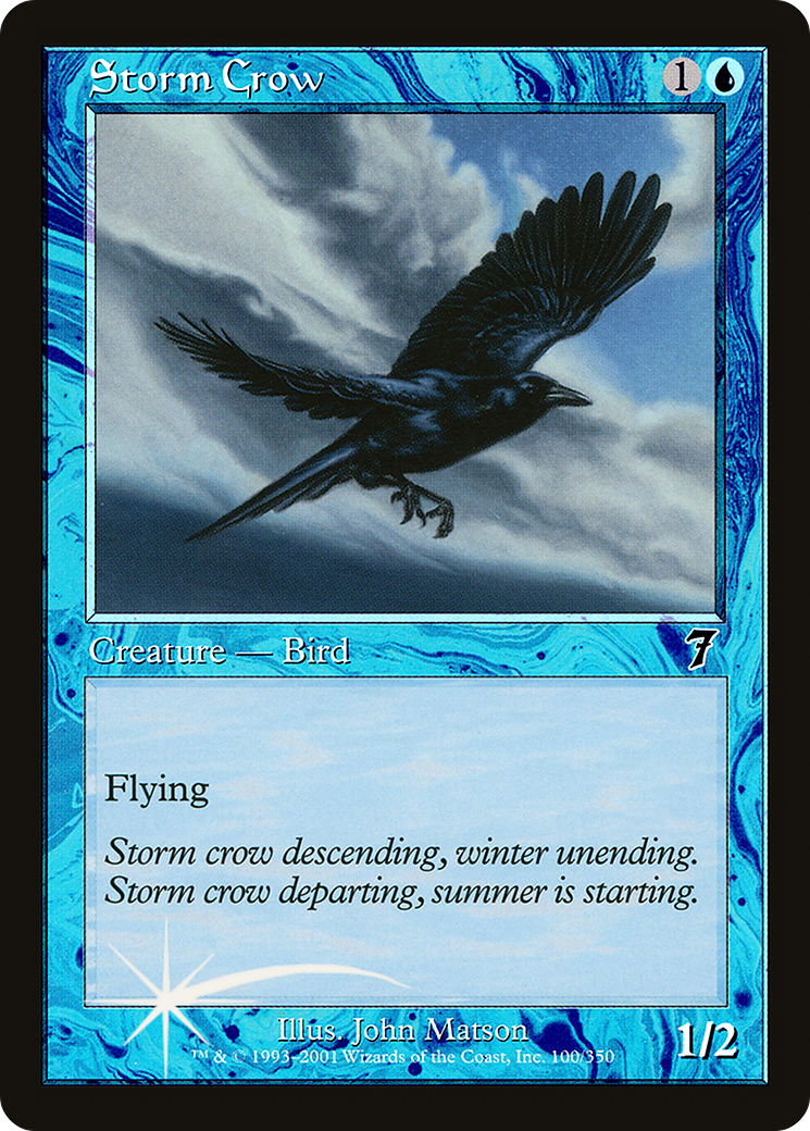 Image of Storm Crow (7ED-100) - 7th Edition Foil