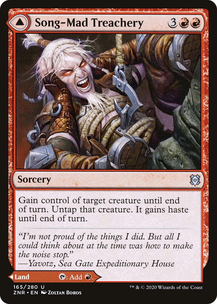 Image of Song-Mad Treachery (ZNR-165) - Zendikar Rising Foil
