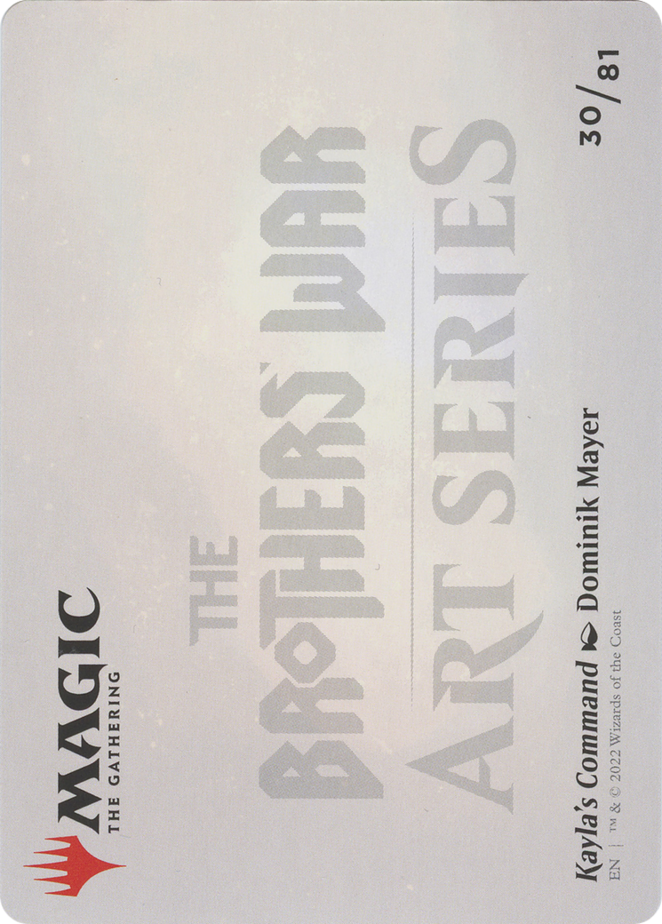 Image of Kayla's Command // Kayla's Command (ABRO-030) - The Brothers' War Art Series (Borderless) Foil