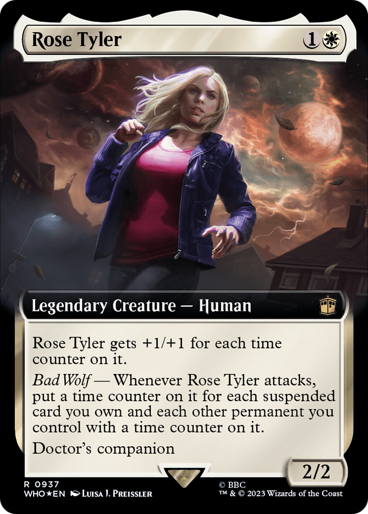 Image of Rose Tyler (Extended Art) (Surge Foil) (WHO-937) - Doctor Who: (Extended Art) Foil