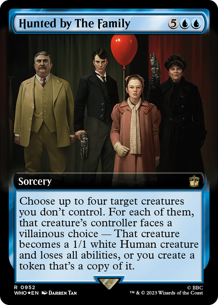 Image of Hunted by The Family (Extended Art) (Surge Foil) (WHO-952) - Doctor Who: (Extended Art) Foil