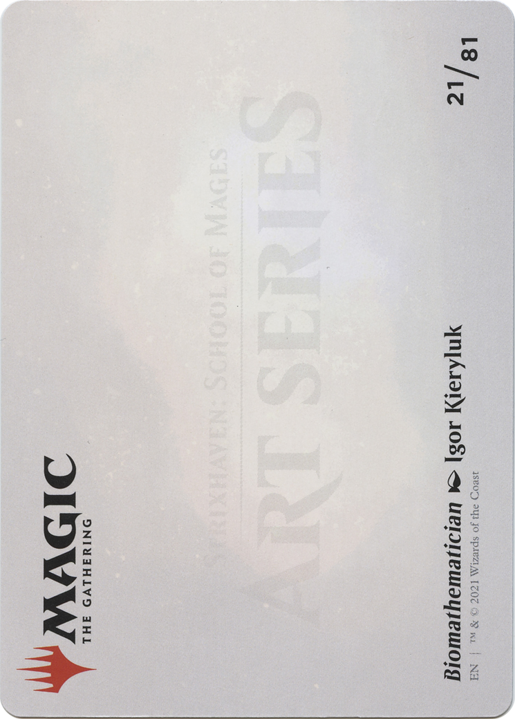 Image of Biomathematician // Biomathematician (ASTX-021) - Strixhaven Art Series (Borderless)