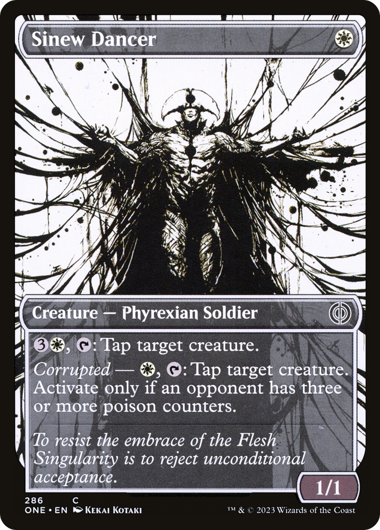 Image of Sinew Dancer (Showcase) (ONE-286) - Phyrexia: All Will Be One: (Showcase)