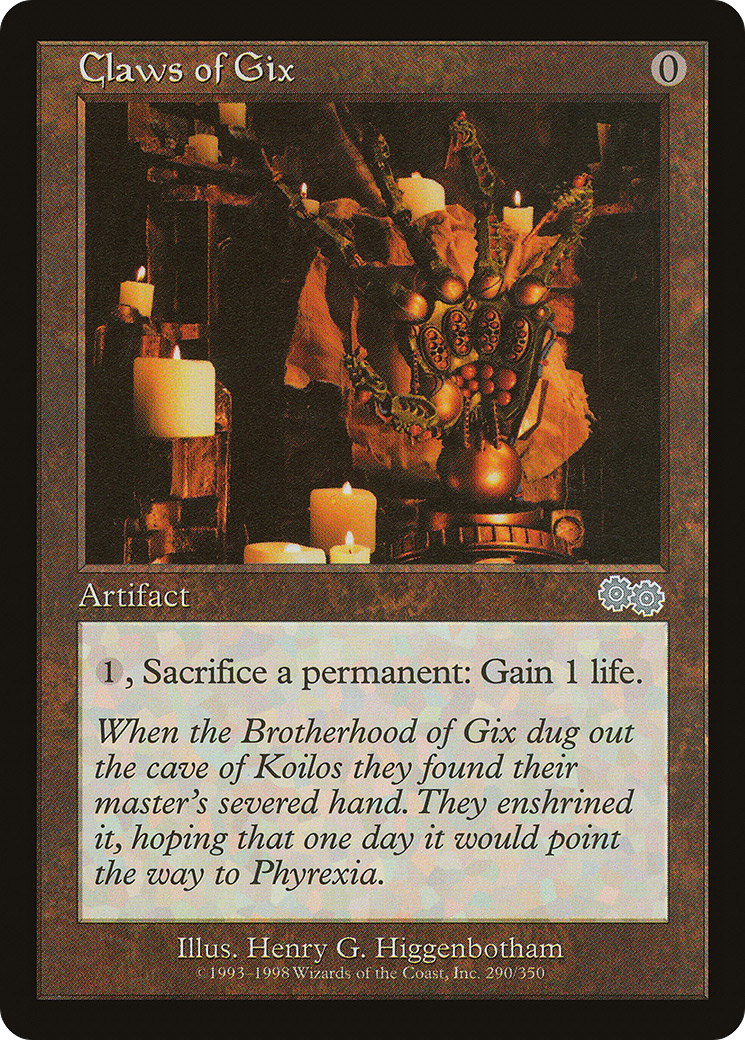 Image of Claws of Gix (USG-290) - Urza's Saga