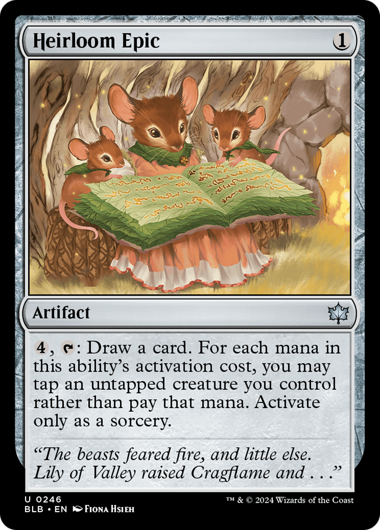 Image of Heirloom Epic (BLB-246) - Bloomburrow Foil