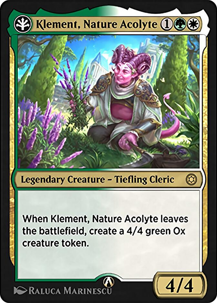 Image of Klement, Nature Acolyte (HBG-01G) - Alchemy Horizons: Baldur's Gate