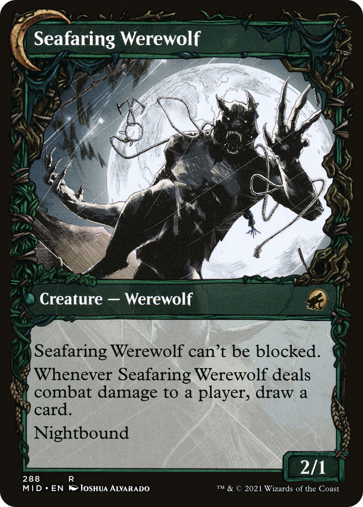 Image of Suspicious Stowaway (Showcase) (MID-288) - Innistrad: Midnight Hunt: (Showcase, Double Faced Transform) Foil