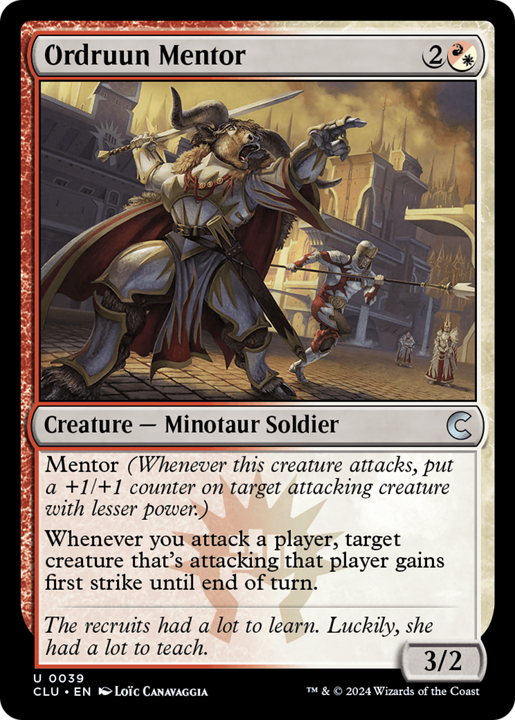 Image of Ordruun Mentor (CLU-039) - Ravnica: Clue Edition