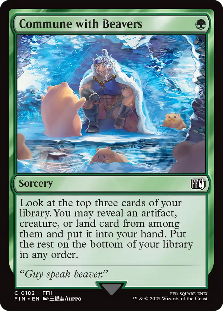 Image of Commune with Beavers (FIN-182) - FINAL FANTASY Foil