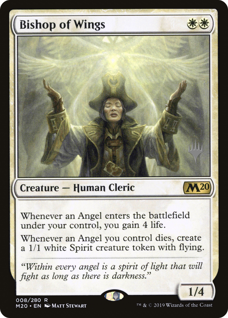 Image of Bishop of Wings (PPM20-008) - Core Set 2020 Promos Foil