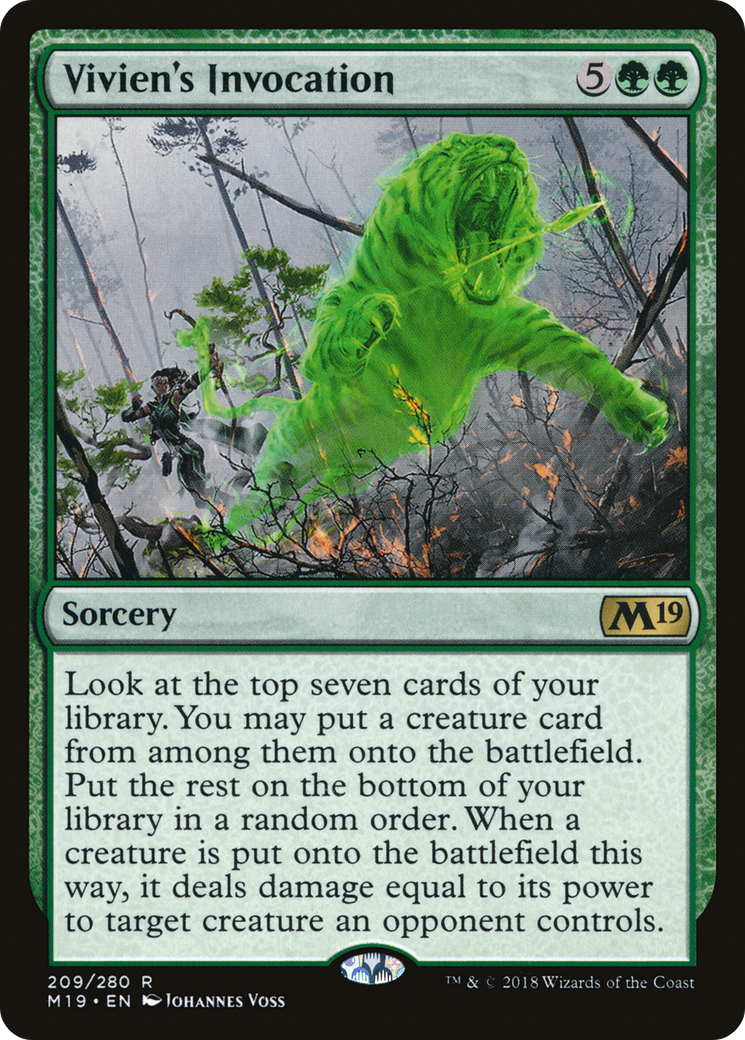 Image of Vivien's Invocation (M19-209) - Core Set 2019 Foil