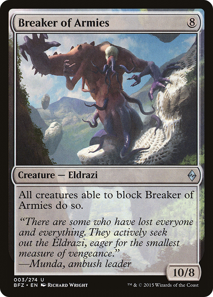 Image of Breaker of Armies (BFZ-003) - Battle for Zendikar Foil
