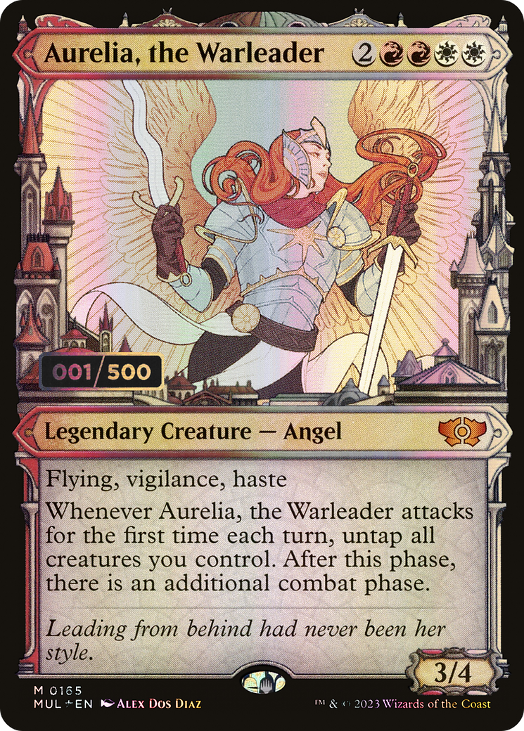 Image of Aurelia, the Warleader (Serial Numbered) (MUL-165) - Multiverse Legends: (Showcase) Foil