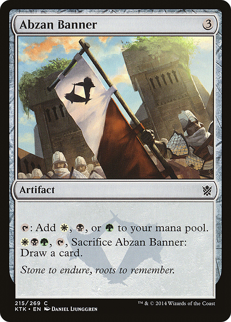 Image of Abzan Banner (KTK-215) - Khans of Tarkir Foil