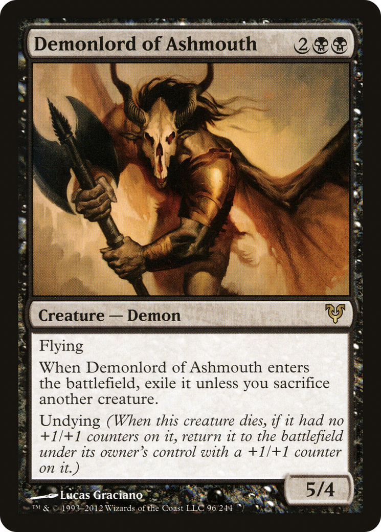 Image of Demonlord of Ashmouth (AVR-096) - Avacyn Restored Foil