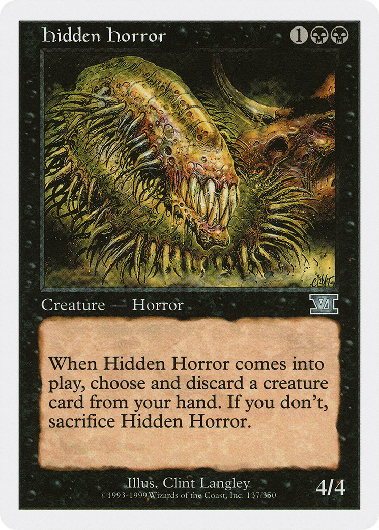Image of Hidden Horror (6ED-137) - Classic Sixth Edition